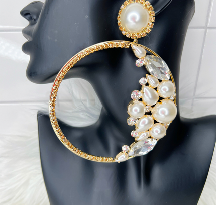 Bling Bling Hoops (Pearl)