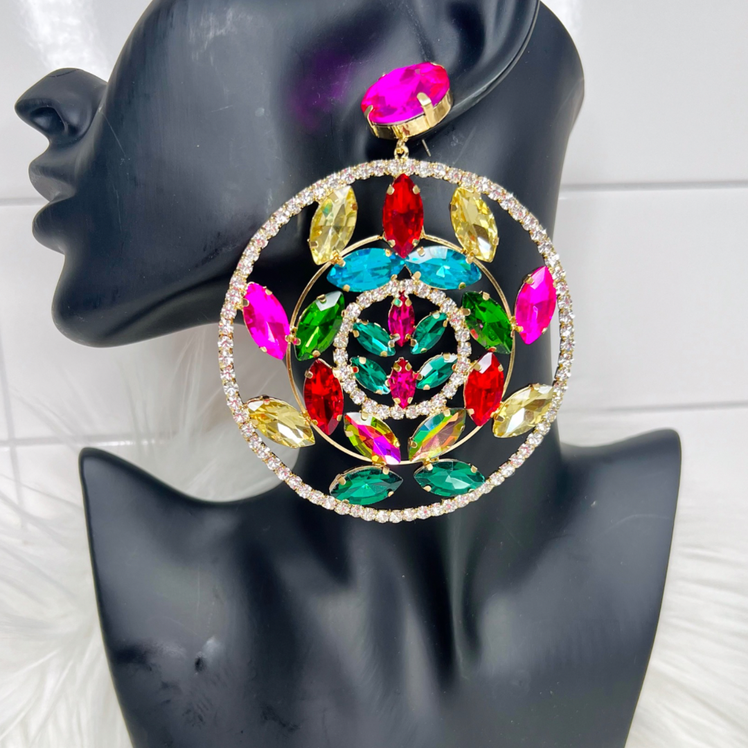Gemstone Gina Hoops