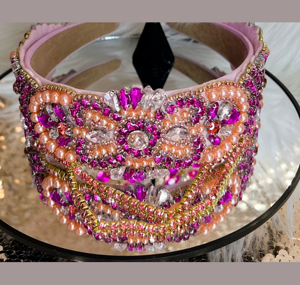 Pink Crystal Headband