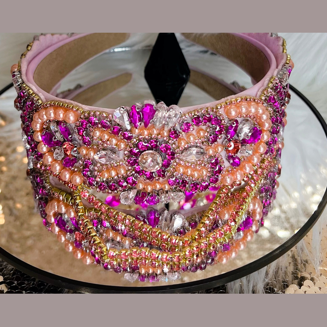 Pink Crystal Headband