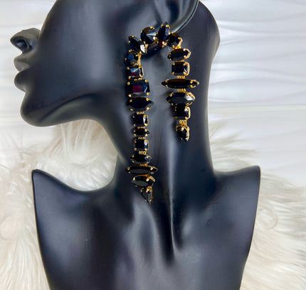 U-Turn earrings in black