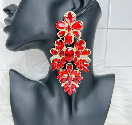 Glistening Glamour (Red)(Clip-ons)