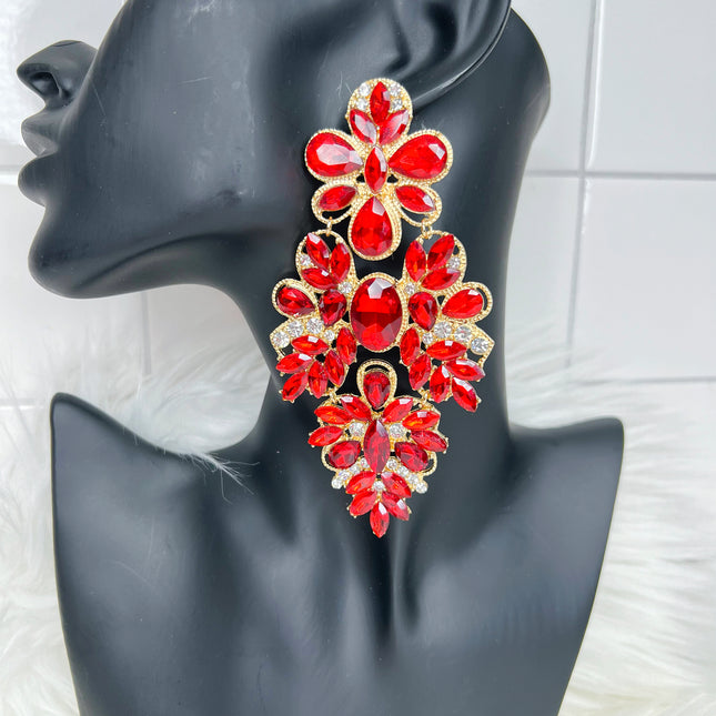 Glistening Glamour (Red)(Clip-ons)