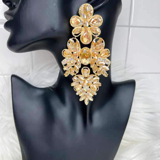 Glistening Glamour (Gold)(Clip-Ons)