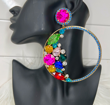 Bling Bling Hoops Colorful