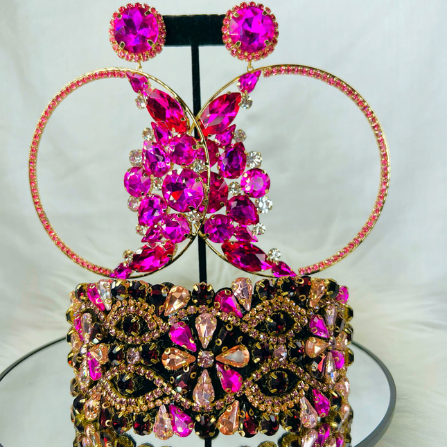 Bling Hoop Bundle (Pink)