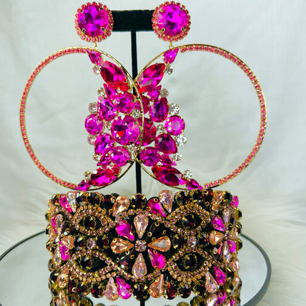 Bling Hoop Bundle (Pink)